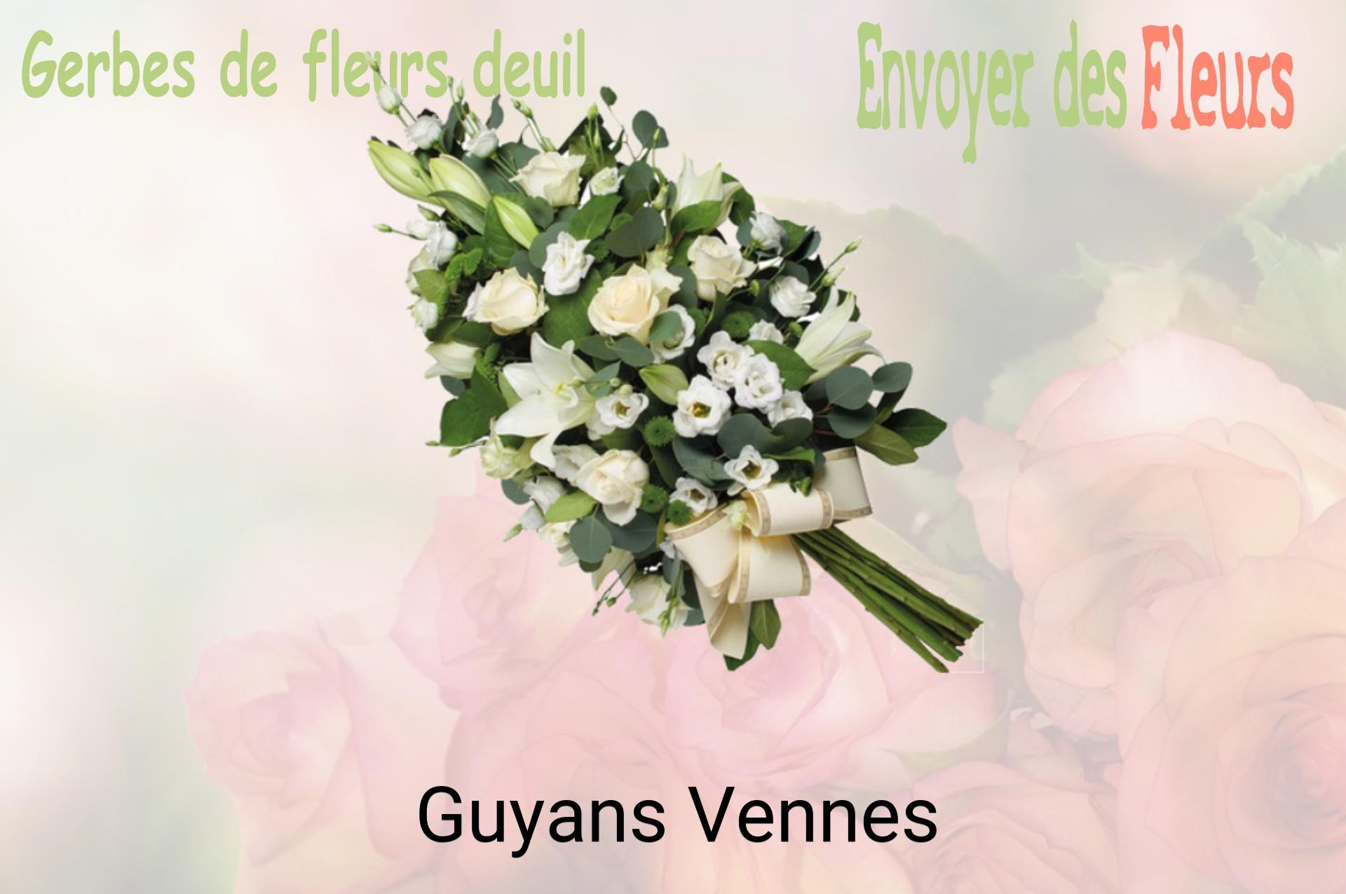 Gerbe de fleurs de deuil livrée à Guyans-Vennes